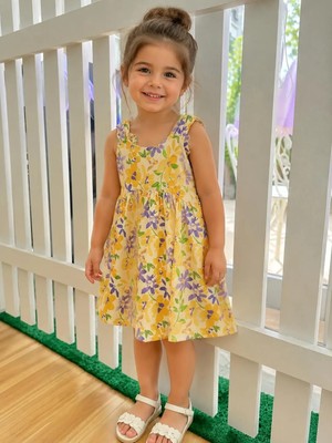 Lolipop Kids Store Kız Çocuk Çiçekli Elbise