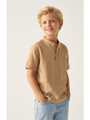 Baby Lory Kids Store Ham Keten Premium Gömlek
