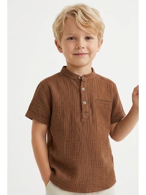 Baby Lory Kids Store Ham Keten Premium Gömlek