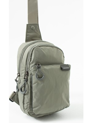 Sanmorris Unisex Kırinkıl Kumaş Suya Dayanıklı Çok Bölmeli Siyah Body Bag 6004