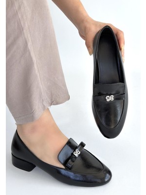 Shoegar Owes Siyah Cilt Topuklu Ayakkabı