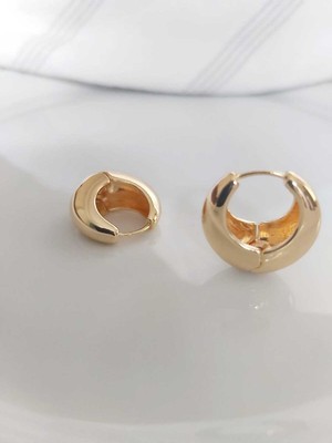 Devi Fashion Bombeli Gold Halka Küpe