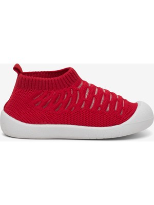 Tonny Black Çocuk Unisex Kırmızı Rahat Kalıp Esnek Ortopedik Taban Çocuk Ayakkabı