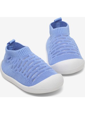 Tonny Black Çocuk Unisex Mavi Rahat Kalıp Esnek Ortopedik Taban Çocuk Ayakkabı