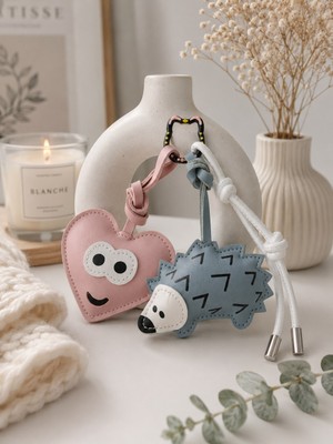 Hediye Filesi 3 Lü Set Cute Forest Friends Charm Set – Çanta & Anahtarlık Aksesuarı  - Kedili Kanca