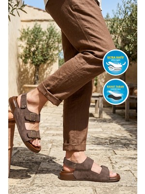 Pierre Cardin PC-7924 M Kahve Erkek Sandalet