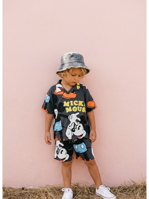 Baby Lory Kids Store Mickey Mouse Polo Yaka Şortlu Takım