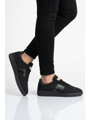 Grijak Siyah Bağcıklı Esnek Unisex Spor Ayakkabı 015 G