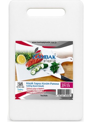 Zambak Plastik Küçük Kesim Panosu Beyaz