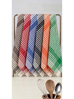Vivesta Home Pötikareli 6’lı Alman Peçetesi Mutfak Havlusu Kurulama Bezi Beslenme Örtüsü Dekoratif 50X70 cm