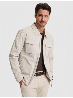 Pierre Cardin Erkek Bej Gömlek Yaka Mevsimlik Mont 50325313-VR011
