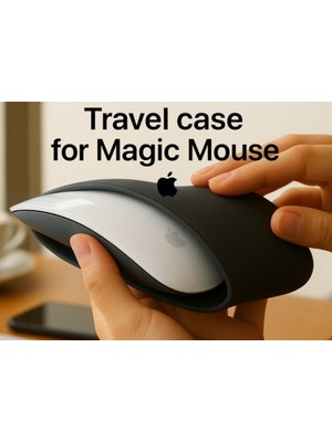 3D Baskı Zamanı Dikey Mouse Standı ve Tutucu Siyah - Apple Magic Mouse Uyumlu Masaüstü Organizer