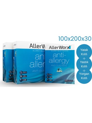 Allerworx Anti Toz Akarı Anti Alerjik Tek Kişilik Yatak Takımı 100X200X30