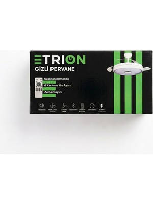 Trion Işıklı Hoparlörlü Tavan Vantilatörü