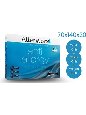 Allerworx Anti Toz Akarı Anti Alerjik Bebek Yatak Takımı 70X140X20