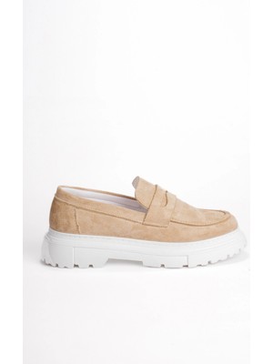 Zerenyus ZRK-X11 Premium Bej Süet Erkek Loafer