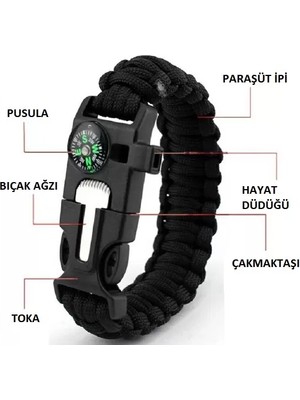 Zenvia Çok Amaçlı Hayatta Kalma Bilekliği