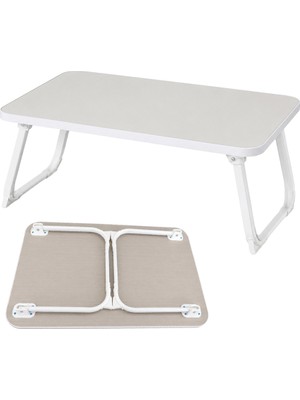 Ayt Sunup SN-29694 Katlanabilir Laptop Masası ve Yatak Koltuk Üzeri Tepsisi Beyaz 70X48CM