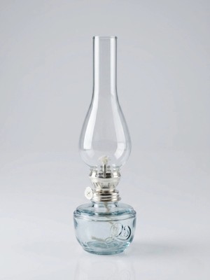 Nishev.com Evini Sev Dekoratif ve Kullanılabilir Gaz Lambası Kücük Boy 24 cm Şeffaf
