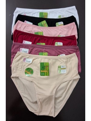 Tutku Elit 2707 Kadın Bambu Kaşkorse Bikini Külot 6 Adet
