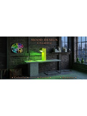 Mooddesign Block Cube Decoratıve Lamp - Blok Küp Dekoratif Çoklu Masa ve Yer Lambası (5'li-3'lü)