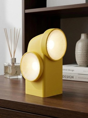Mooddesign Duo Retro Decoratıve Lamp - 2 Yönlü Dekoratif Retro Masa, Salon ve Gece Lambası