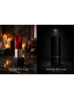Mooddesign Mıdnıght Kıss Rouge - Noir Edition Ambient Lamp (Masa Üzeri Dekoratif ve Gece Ambiyans Lambası)