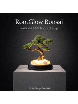 Mooddesign Rootglow Bonsai Ambient Lamp - Bonzai Zen Tarzı Masa ve Gece Ortam Aydınlatması (Usb Kablolu)