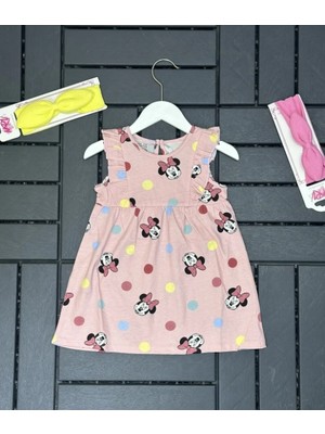 Baby Lory Kids Store Mickey Mouse Sıfır Kol Kız Çocuk Elbise