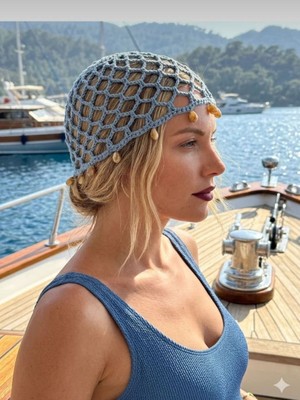 Ges Shop Kadın Trend Şapka /saç Aksesuarı /play Modası Saç Bandana