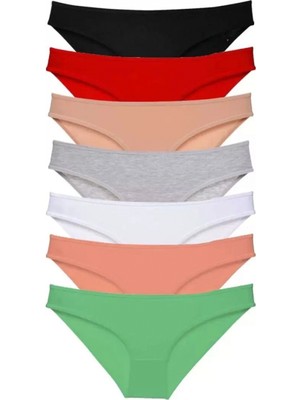 Pileli Store Pilelistore 7 Adet Süper Eko Set Likralı  Slip Külot Set 1