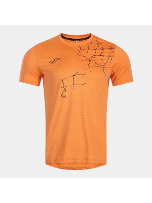 Joma 103993AA837 R-City Printing Helium Erkek Kısa Kollu Tişört - Turuncu