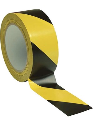 SÜS Mey Ithalat® Yer Işaretleme Bandı Sarı Siyah 50 mm 30 Metre