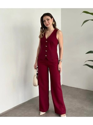 Elvince Butik Yelekli Takım