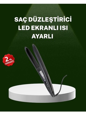 SÜS Mey Ithalat® Isı Ayarlı 2025 Titanyum Kaplama Seramik Plakalı Saç Düzleştirici A Kalite Orijinal