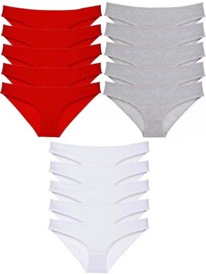 Pileli Store Pilelistore 15 Adet Süper Eko Set Likralı  Slip Külot 515