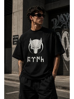 CC Collection Börü Sembol Baskılı Oversize Streetwear Unisex Tişört