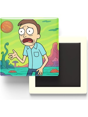 İberk Loss Comic Guy - 9x9 cm Baskılı Kare Buzdolap Magneti (Rozetli)