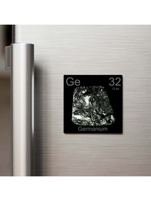 İberk Germanium (Germanyum) Elementi – Buzdolap Magneti – 9x9 cm