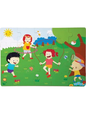 SÜS Mey Ithalat® 1276-CS Chiva, Ilkbahar Ahşap Yer Puzzle