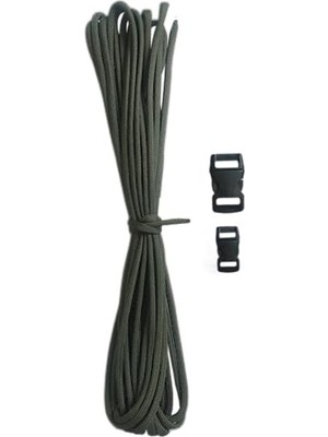 Paracord 550 4mm 7 Çekirdek Outdoor Bileklik Çadır Kamp Ipi 5 Metre Haki