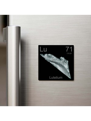 İberk Lutetium (Lutesyum) Elementi – Buzdolap Magneti – 9x9 cm