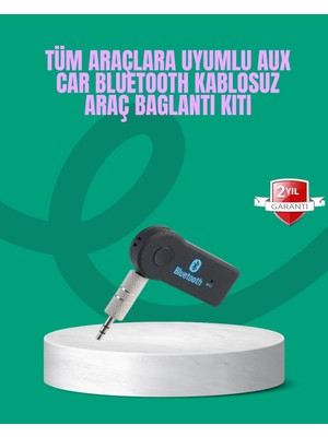 SÜS Mey Ithalat® Taşınabilir Bluetooth Aux Araç Müzik ve Konuşma Kiti