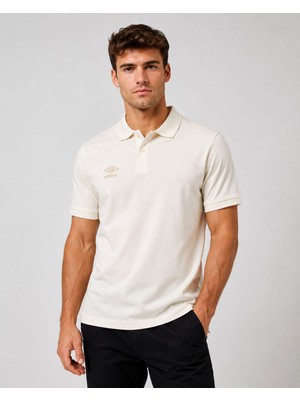 Umbro Lotus Kamp Erkek Ekru Pamuklu Polo Spor Tişört TF0530