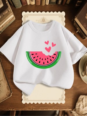 CC Collection Karpuz Baskılı Çocuk Tişörtü Unisex Tshirt