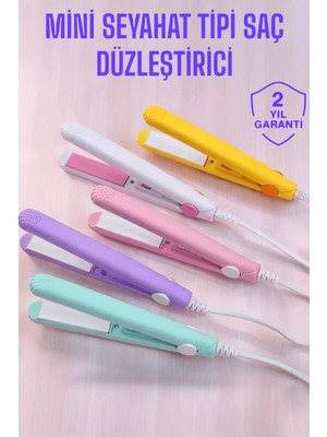 SÜS Mey Ithalat® Seramik Kaplama Taşınabilir Mini Saç Düzleştirici Seyahat Dostu Tasarım