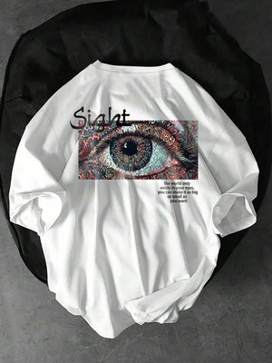 CC Collection Sight Baskılı Oversize Unisex T-Shirt - Rahat ve Şık Tasarım