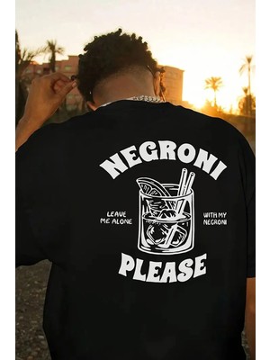 CC Collection Negroni Sırt Baskılı Oversize T-Shirt
