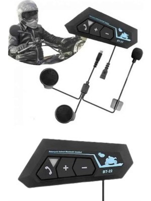 SÜS Mey Ithalat® Yeni Nesil Dinleme ve Konuşma Özellikli Intercom Kask Kulaklığı 5.0 Bluetooth