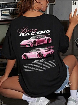 CC Collection Benny Racing Kadın Oversize T-Shirt